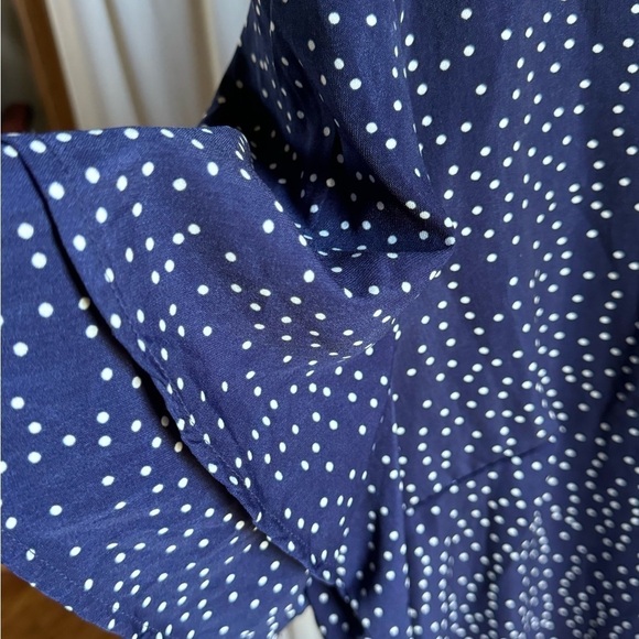 Bloom Chic Navy and white polka dot short sleeve blouse, 18-20 - Picture 5 of 5